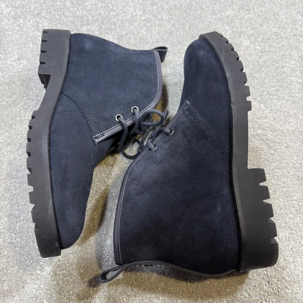 Coach Desert Midnight Navy Suede Chukka Boots NIB Mens 7.5D Preppy‎ Classic